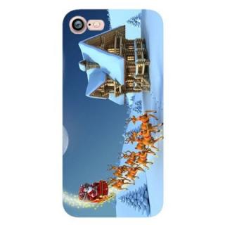 Merry Christmas Snowman Santa Claus  Case for Iphone 7 Soft Silicone TPU Cover