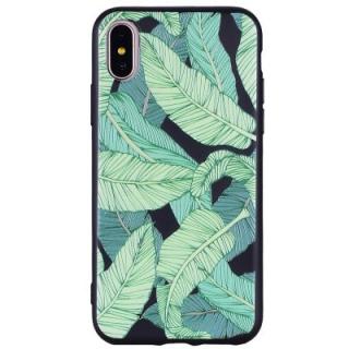 For IPhone X Banana Leaf Handset Protection Shell