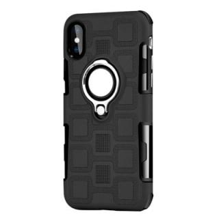 Cover Case for iPhone X Ring Dual Heavy Duty PC TPU Resistent