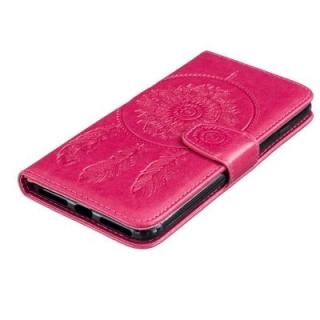 3D Embossed Wind Bell PU Leather Flip Folio Wallet Cover for iPhone 8 Plus