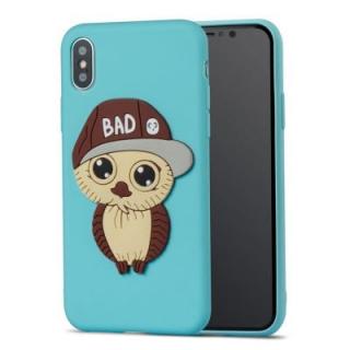 Case for iPhone X Brown Hat Owl Soft Shell