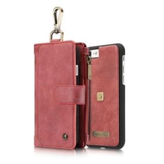 CaseMe 009 for iPhone 7/ 8 Waist Belt Wallet Detachable Case Magnet Flip Cover with Metal Hook and Credit Card Slots