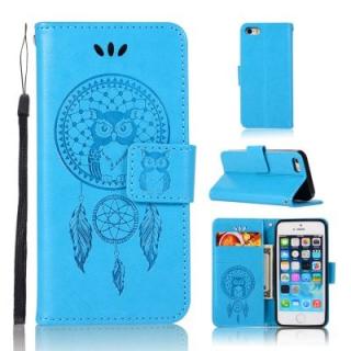 Owl Campanula Fashion Wallet Cover For iPhone 5/SE/5S Phone Bag With Stand PU Extravagant Retro Flip Leather Case