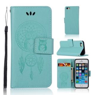 Owl Campanula Fashion Wallet Cover For iPhone 5/SE/5S Phone Bag With Stand PU Extravagant Retro Flip Leather Case