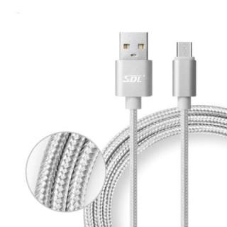 SDL Micro USB Data Sync Charging Cable Braided Line - 1m