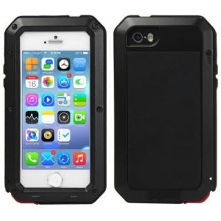 Metal Aluminum Case with Gorilla Glass Waterproof Shockproof Dustproof Full Angle Protected for iPhone 5S 5C 5 SE