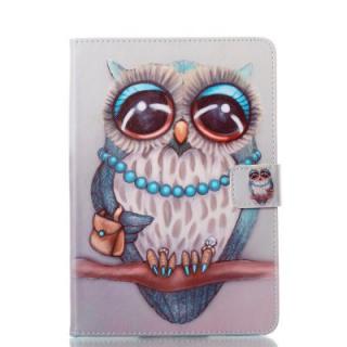 Owl Genuine Leather Case for iPad Mini 1 / 2 / 3 / 4 Case Flip PU Leather Cover Smart Stand / Holder Folio Case