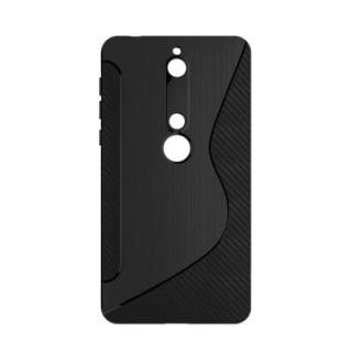 for Nokia 6 2018 Drop Drawing Carbon Fiber Mobile Phone Case