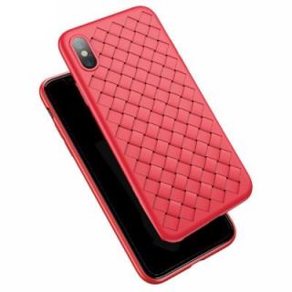 Grid Soft Silicone Case for iPhone X Deluxe Mesh Braided