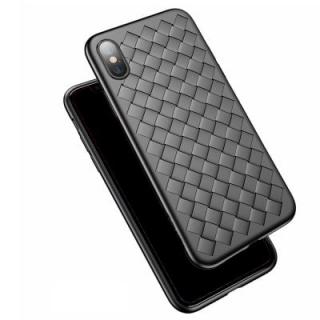 Grid Soft Silicone Case for iPhone X Deluxe Mesh Braided