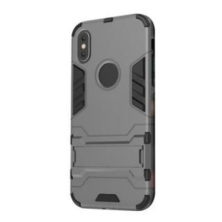 Case for iPhone X with Stand Back Cover Solid Colored Hard PC