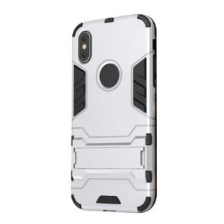 Case for iPhone X with Stand Back Cover Solid Colored Hard PC