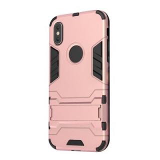 Case for iPhone X with Stand Back Cover Solid Colored Hard PC