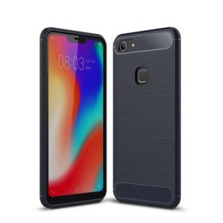 Case for ViVO Y83 Shockproof Back Cover Solid Color Soft Carbon Fiber