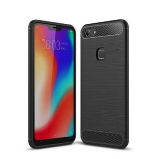 Case for ViVO Y83 Shockproof Back Cover Solid Color Soft Carbon Fiber