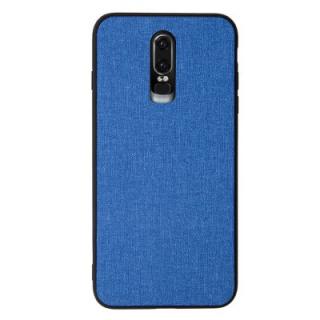 Soft Edge Hard Shell Fabric Skin Protection Case for OnePlus 6