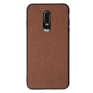 Soft Edge Hard Shell Fabric Skin Protection Case for OnePlus 6