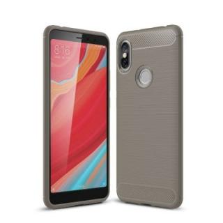 Case for Redmi S2 Shockproof Back Cover Solid Color Soft Carbon Fiber