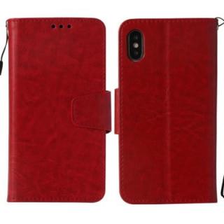 Wallet Leather Flip Cover Case for iPhone X