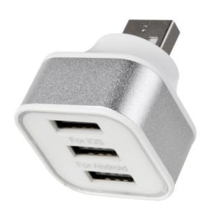 Cwxuan 1 to 3 Port USB HUB Expansion Charge Adapter