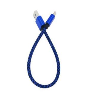 25CM Nylon Braid Type-C USB Cable Output 2.4A Fast Charge Wire