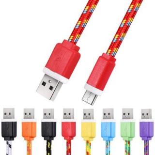 1M Micro USB Flat Braided Charger Cable