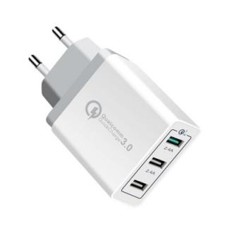 EU US UK Plug 3 Ports Quick Charger QC 3.0 USB Wall Charger for Xiaomi, iPhone