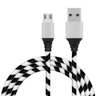 1 M Micro USB Android Dual Color Programming Zebra Charging Data Cable