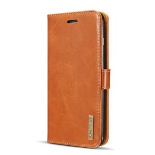 For iPhone 8+ / iPhone 7+ Genuine Leather Wallet Case  Folio Book in Italian Style Genuine Flip Case 3 Card Holder A