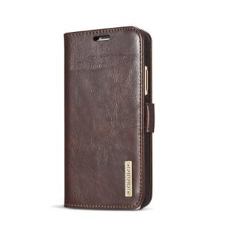 For IPhone X Case Genuine Cowhide Leather Case Wallet Flip Cover Magnetic Credit Card Holder Kickstand