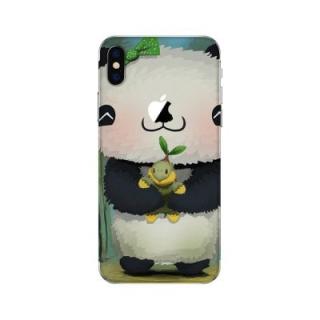 Cute Panda Pattern Adhesive Back Protective Film for iPhone X