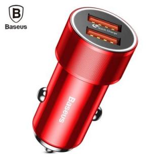 Baseus BSC - C15K Small Screw Dual USB QC3.0 Car Charger