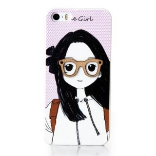 Cartoon Cute Wearing Glasses Girl Sunscreen Phone Shell