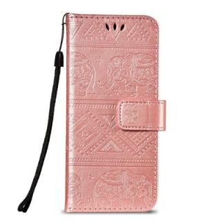 Leather Wallet Stand Flip Case for Huawei P20 Elephant Pattern