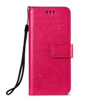 Leather Wallet Stand Flip Case for Huawei P20 Elephant Pattern