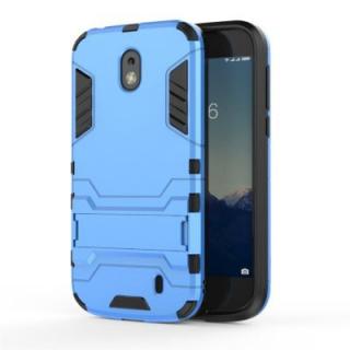 Case for Nokia 1 2018 Shockproof Solid Color Hard PC with Stand Back Cover