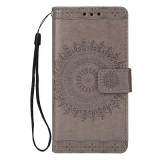 Embossing PU Leather Wallet Stand Flip Case for Sony Xperia XZ2 Compact