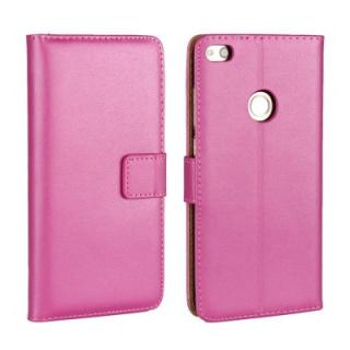 Cover Case for Huawei P8 Lite 2017 Flat Two Layers of Cowhide Leather