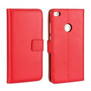 Cover Case for Huawei P8 Lite 2017 Flat Two Layers of Cowhide Leather