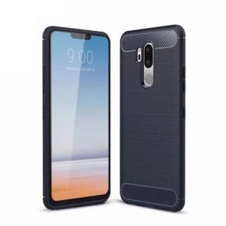 for LG G7 Case Brushed Texture Carbon Fiber Shockproof Soft TPU Back Cover