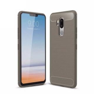 for LG G7 Case Brushed Texture Carbon Fiber Shockproof Soft TPU Back Cover