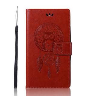 Wind Bell Owl For Sony Xperia XA2 Ultra Phone Case PU Flip Leather Wallet Cover