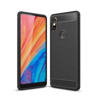 Case for Xiaomi MIX 2S Shockproof Back Cover Solid Color Soft Carbon Fiber