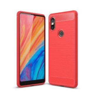 Case for Xiaomi MIX 2S Shockproof Back Cover Solid Color Soft Carbon Fiber