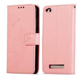 Embossed Flip Case for Xiaomi Redmi 4A PU Leahter Back Cover