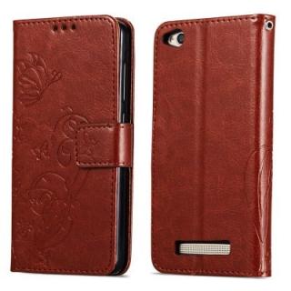 Embossed Flip Case for Xiaomi Redmi 4A PU Leahter Back Cover