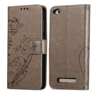 Embossed Flip Case for Xiaomi Redmi 4A PU Leahter Back Cover