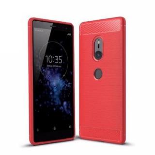 for Sony Xperia XZ2 Case Brushed Texture Carbon Fiber Shockproof TPU Cover