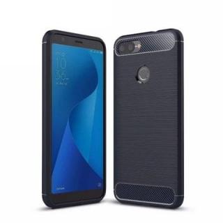 for Asus ZenFone Max Plus ZD570TL Brushed Carbon Fiber TPU Back Cover