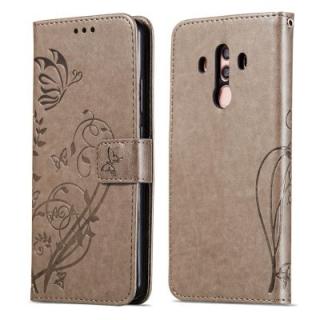 Embossed Flip Case for Huawei Mate 10 Pro PU Leahter Back Cover